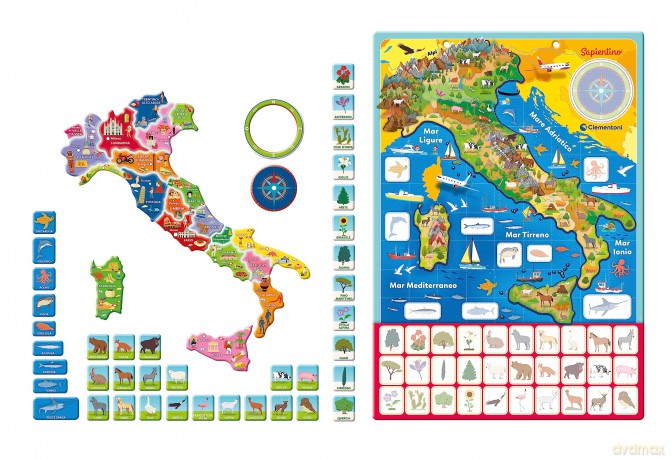 Geo Puzzle Magnetico Italia