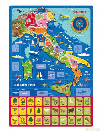 Geo Puzzle Magnetico Italia