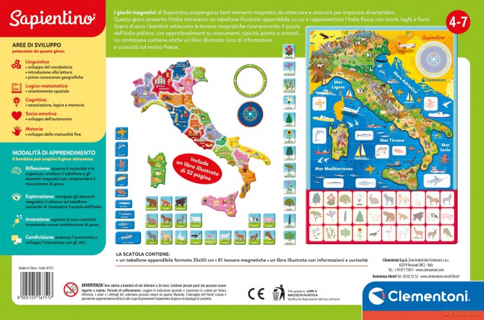 Geo Puzzle Magnetico Italia