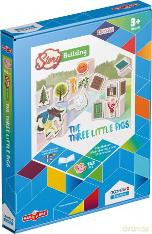 Geomag: Education Magicube Story Building - Three Little Pigs