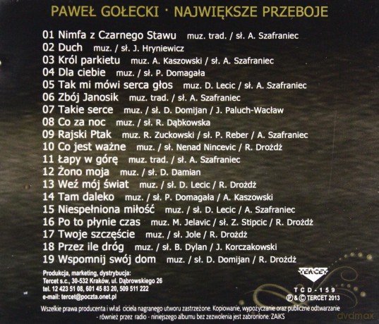 Paweł Gołecki: Największe przeboje [CD]