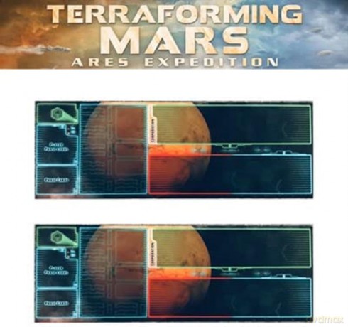 Ghenos Games: Terraforming Mars - Ares Expedition - Playmat (2 Pezzi)