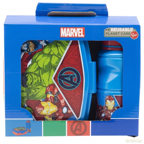 ZESTAW ŚNIADANIÓWKA BIDON AVENGERS MARVEL