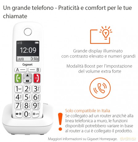 Gigaset E 290 White