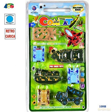 Ginmar: Mezzi - (170e) - Set Bivalva 8 Mezzi Militari Ass.