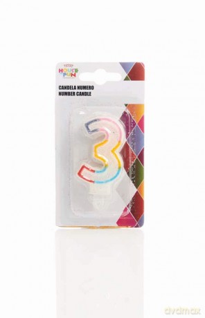 Giocoplast Candelina Numerale Glitter 3 Merchandising Ufficiale