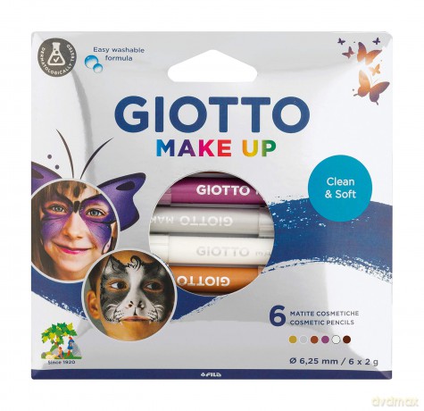 Giotto Make Up Ast6 Mat Col Met Ass