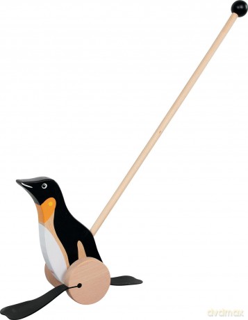 Goki Wooden Push Along Penguin