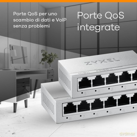 Gs-108b V3 Switch Un 8 Pt Metallo