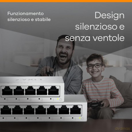 Gs-108b V3 Switch Un 8 Pt Metallo