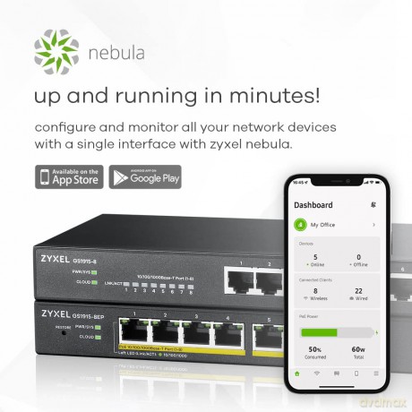 Gs1915-8ep Nebulafl Switch Web Poe