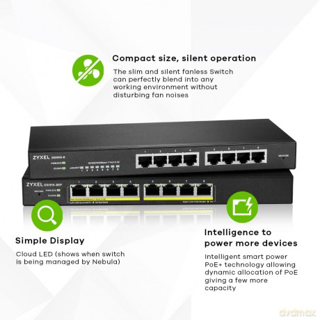 Gs1915-8ep Nebulafl Switch Web Poe