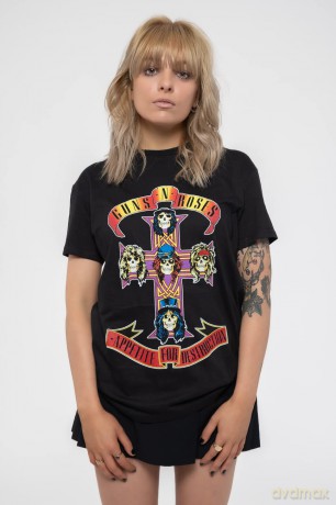 Guns N' Roses Men's Tee: Appetite for Destruction (X-Large)