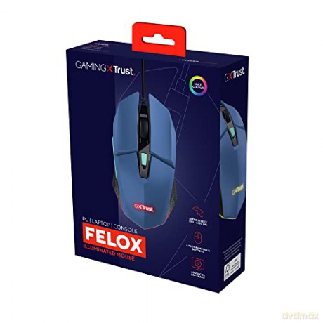 Gxt109b Felox Gaming Mouse Blue