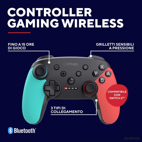 Gamepad Gxt1246b Muta Bt Ctrl Switch Blu-Re