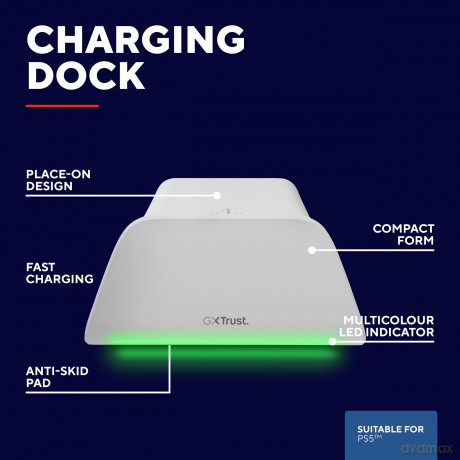 Gxt255w Charge Stand Ps5 White