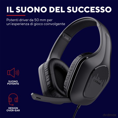 Gxt415 Zirox Headset Black