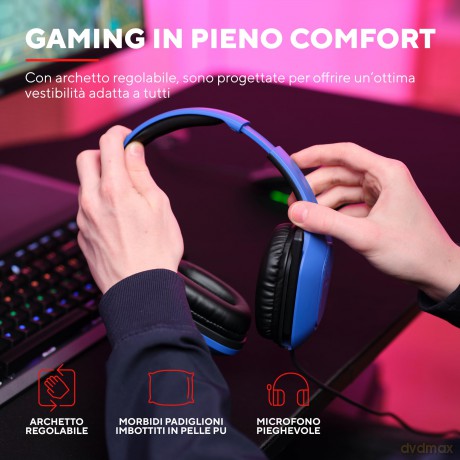 Gxt415b Zirox Headset Blue