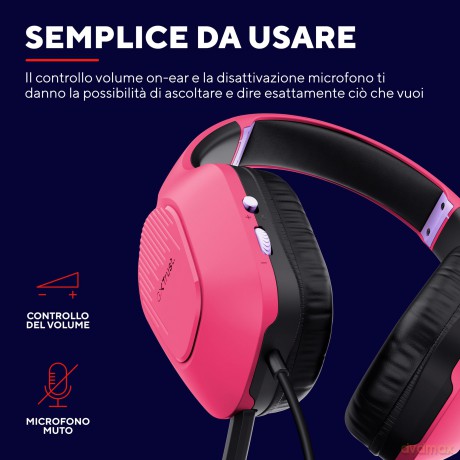 Gxt415p Zirox Headset - Pink