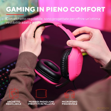 Gxt415p Zirox Headset - Pink