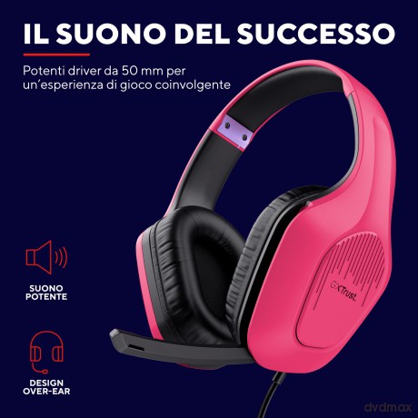 Gxt415p Zirox Headset - Pink