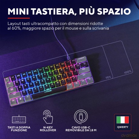 Gxt867 Acira 60% Mini Gaming Keyboa