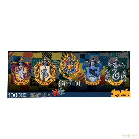 Harry Potter Crests Slim 1000 Piece Jigsaw Puzzle 900mm X 300mm