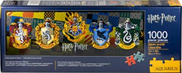 Harry Potter Crests Slim 1000 Piece Jigsaw Puzzle 900mm X 300mm