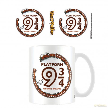 Harry Potter Kawaii Platform 9 3/4 Ceramic Mug, Multicoloured