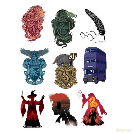 Harry Potter Sticker Set Symbols