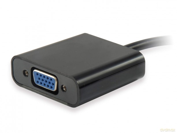 Hdmi - Vga Adapter With Audio Black