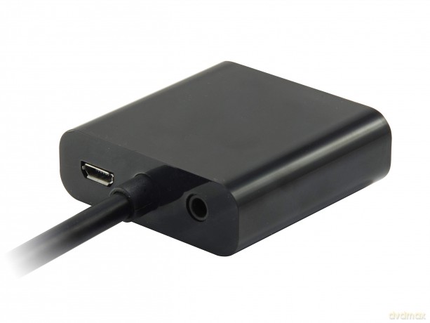 Hdmi - Vga Adapter With Audio Black