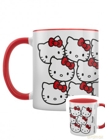Hello Kitty (Many Kittys) Coloured Inner Pod Mug