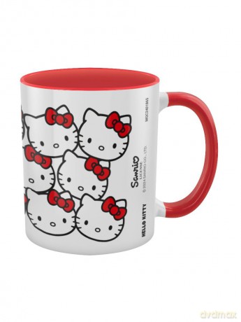 Hello Kitty (Many Kittys) Coloured Inner Pod Mug