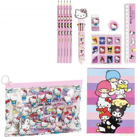 Hello Kitty: Cerda' - Set Cancelleria Scolastica Eva