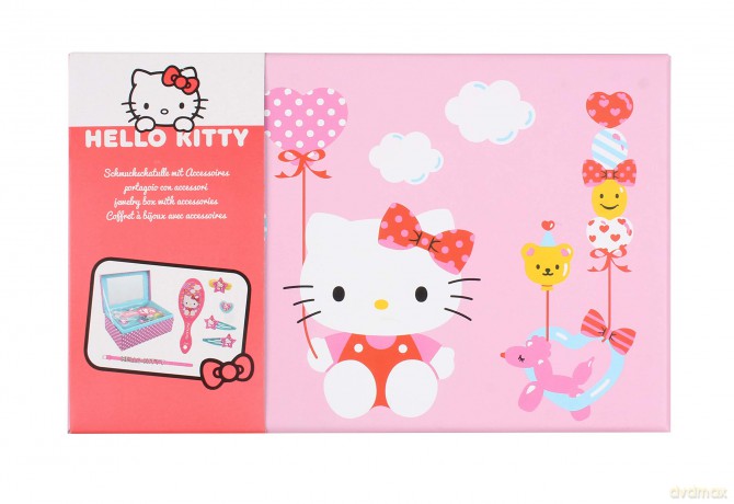 Hello Kitty: Joy Toy - Portagioie Con 6 Accessori