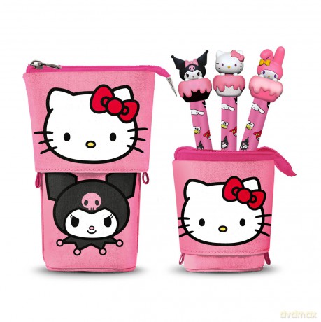 Hello Kitty: Karactermania - Cute Playful (Portapenne + 3 Penne Gel)