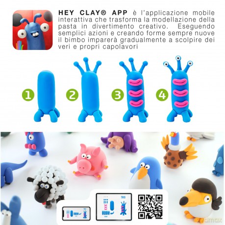 Hey Clay: Pasta Modellabile - Small Set - Murena