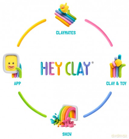 Hey Clay: Pasta Modellabile - Small Set - Murena
