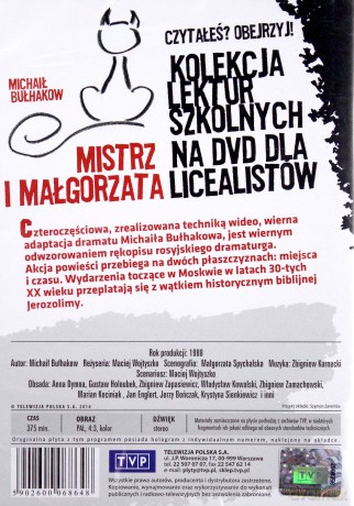 Mistrz I Małgorzata (Kolekcja lektur szkolnych) [2DVD]