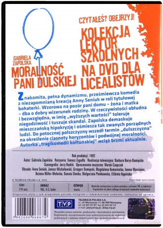 Moralność Pani Dulskiej (Kolekcja lektur szkolnych) [DVD]