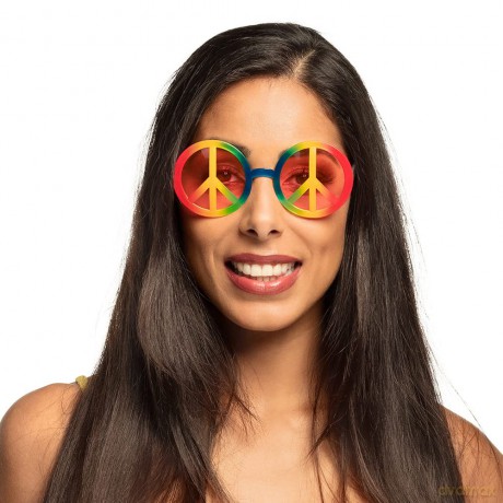 Hippy Glasses Rainbow-Adult