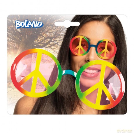 Hippy Glasses Rainbow-Adult
