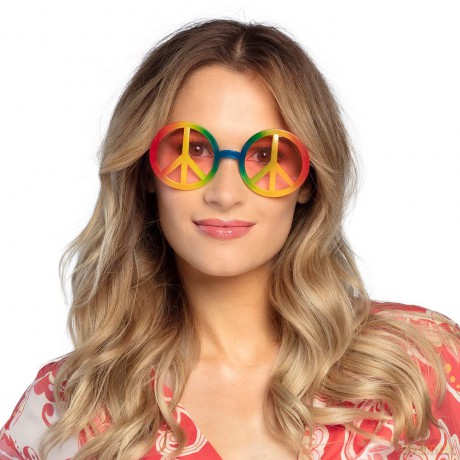 Hippy Glasses Rainbow-Adult