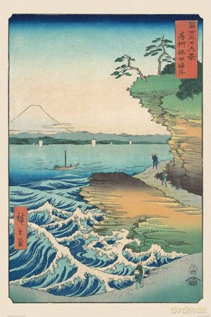 Hiroshige: Seashore At Hoda (Maxi Poster 61x91,5cm)