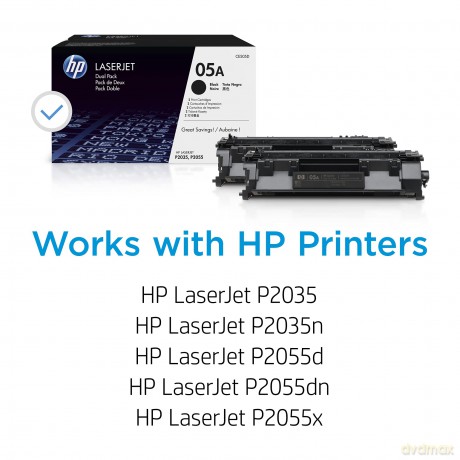 Hp 05a 2-Pack Black Original Laserjet Toner Cartridges