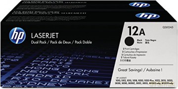 Hp 12a 2-Pack Black Original Laserjet Toner Cartridges