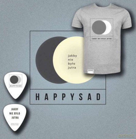Happysad: Jakby nie było jutra + Kostki + Autografy + T-shirt męski M [BOX] [CD]+[GADŻET]