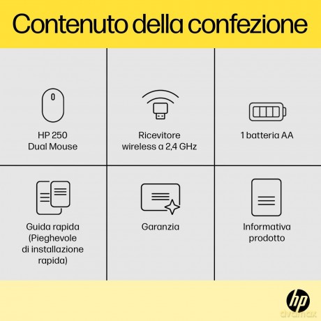 Hp 250 Dual Mode Wireless Mouse