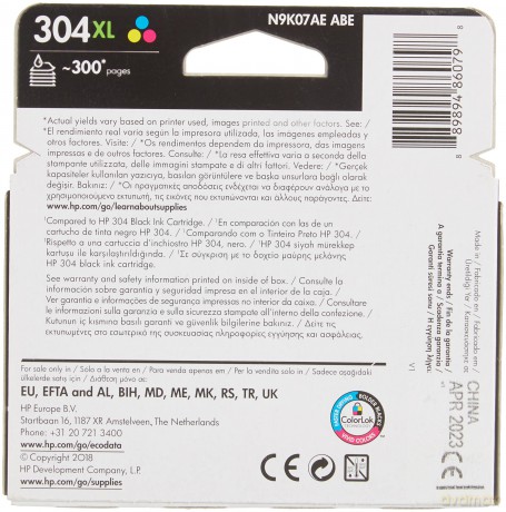 Hp 304xl Tri-Color Ink Cartridge